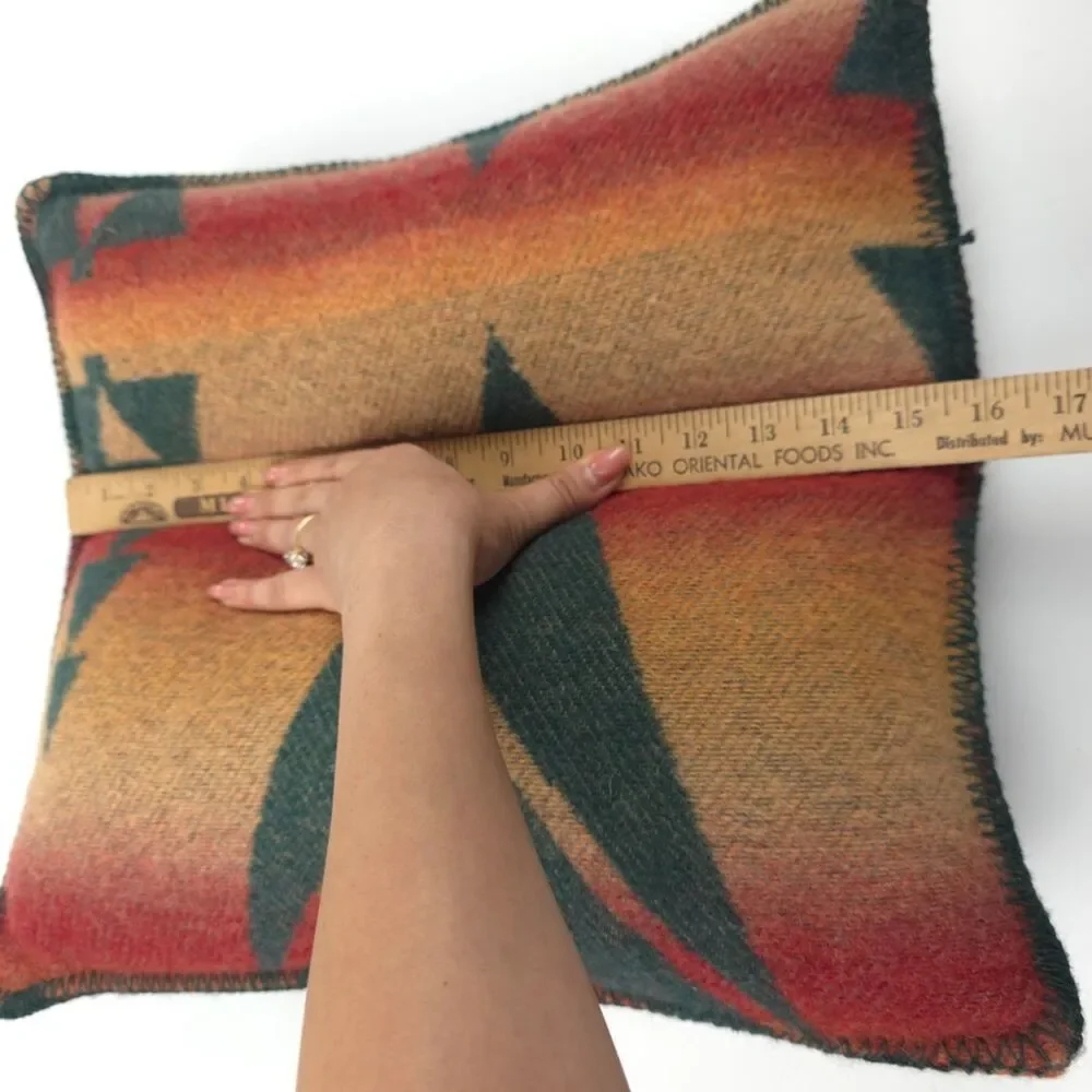 POLO RALPH LAUREN 100% Wool Down Throw Pillow Southwestern Aztec Boho Americana